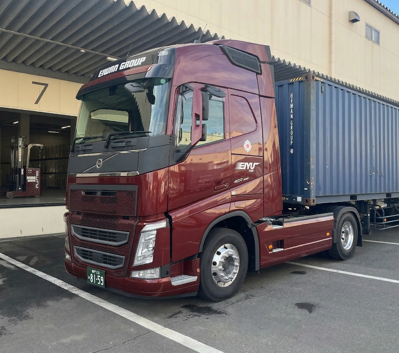 コンテナトラック